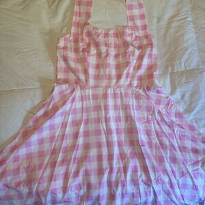 Pink Gingham Checkered “Barbie” or “Bo Peep” women’s halter